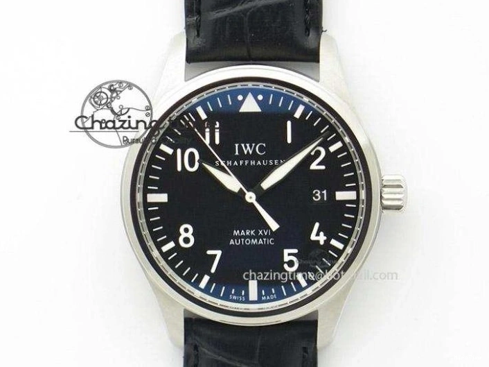 MIROTIME 1230 BestValue Mark XVIII IW328101 Black Ceramic M+F 1:1 Best Edition Blue Dial on Blue Nylon Strap A 7058